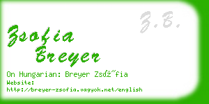 zsofia breyer business card